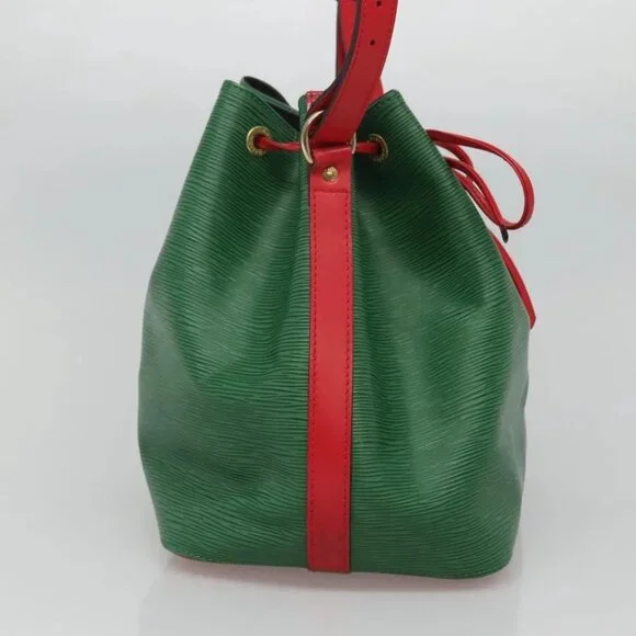 LOUIS VUITTON Epi Petit Noe Shoulder Bag Bicolor Green Red M44147 LV Auth - Picture 7 of 15